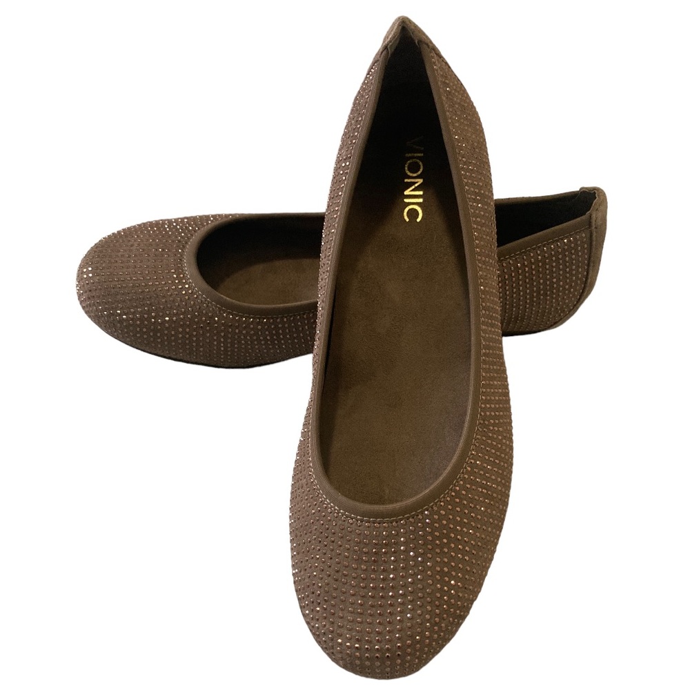 Vionic Spark Willow Taupe Ballet Flats Size 9 - image 1